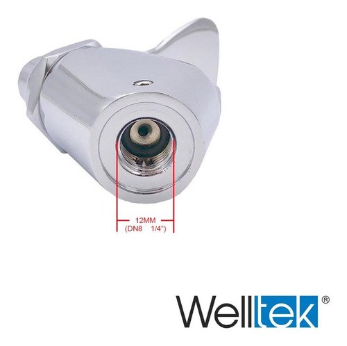 Welltek - Grifo Llave Para Bebedero Escolar Cierre Automático Push 1/4