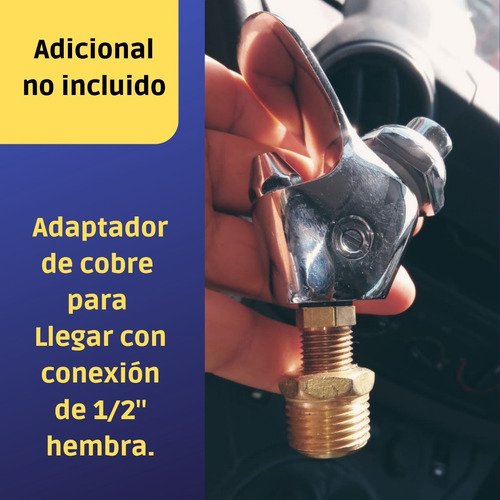 Welltek - Grifo Llave Para Bebedero Escolar Cierre Automático Push 1/4